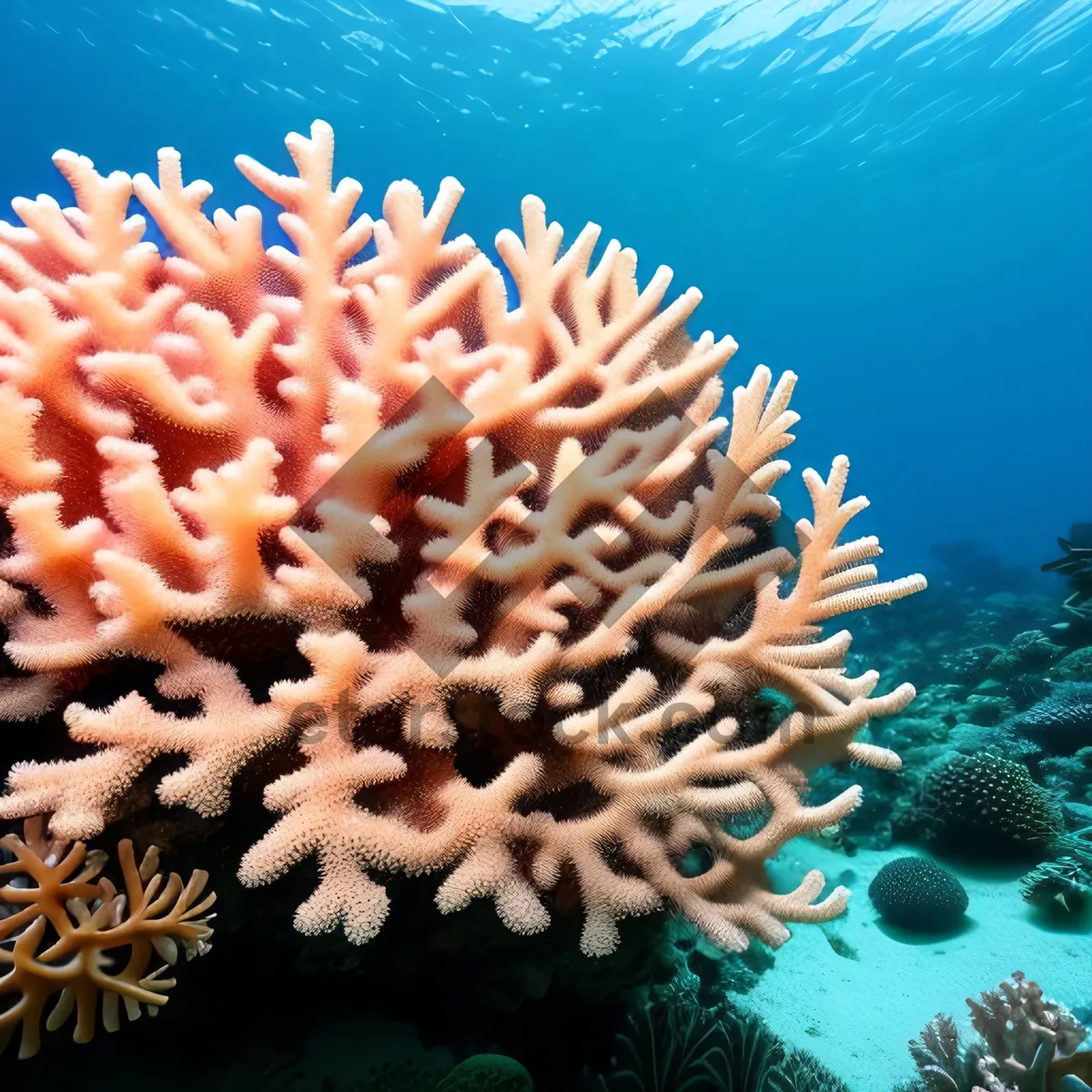 Picture of Tropical Dive: Colorful Anemone Fish in Coral Reef