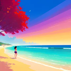 Sun-kissed Serenity: Tranquil Paradise on Turquoise Shores