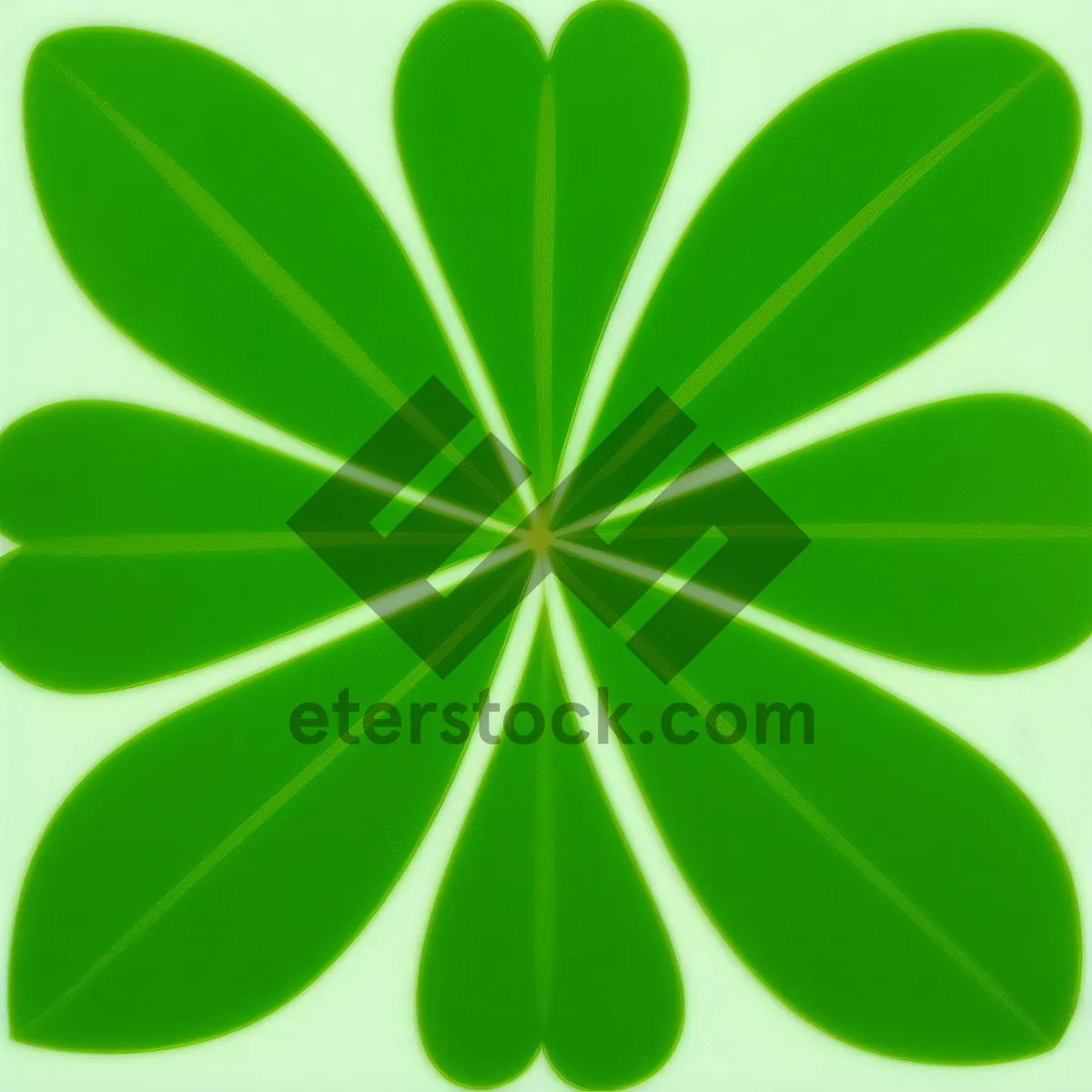 Picture of Spring Leaf Clover Art Design: Vibrant Symbol of Nature's Pattern