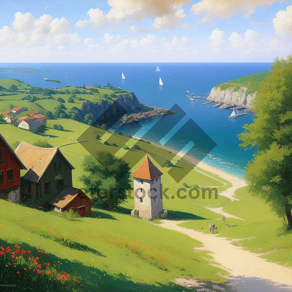 Picture of Beach travel paradise - Cape Cape tree landscape