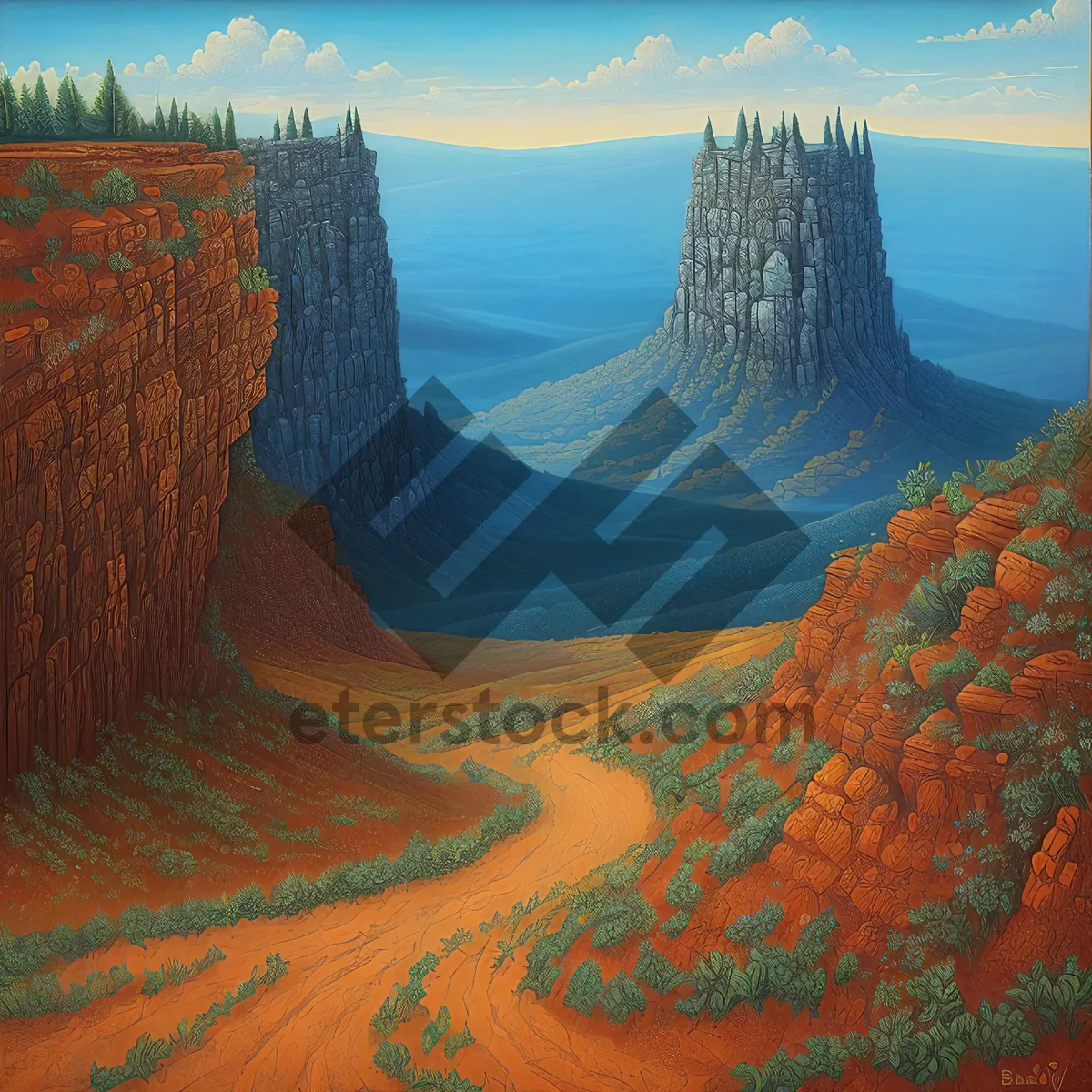 Picture of Majestic Canyon: A Breathtaking Natural Geological Wonder