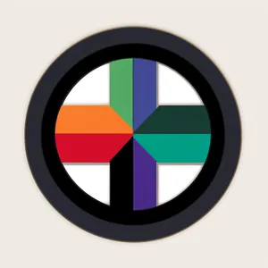 Shiny Web Button Set - 3D Metallic Circle Icons