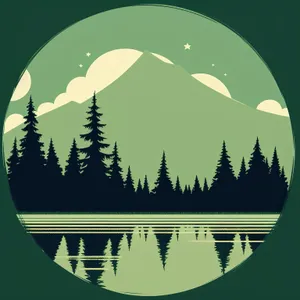 Moonlit Caribou Globe - A Nighttime Silhouette Design