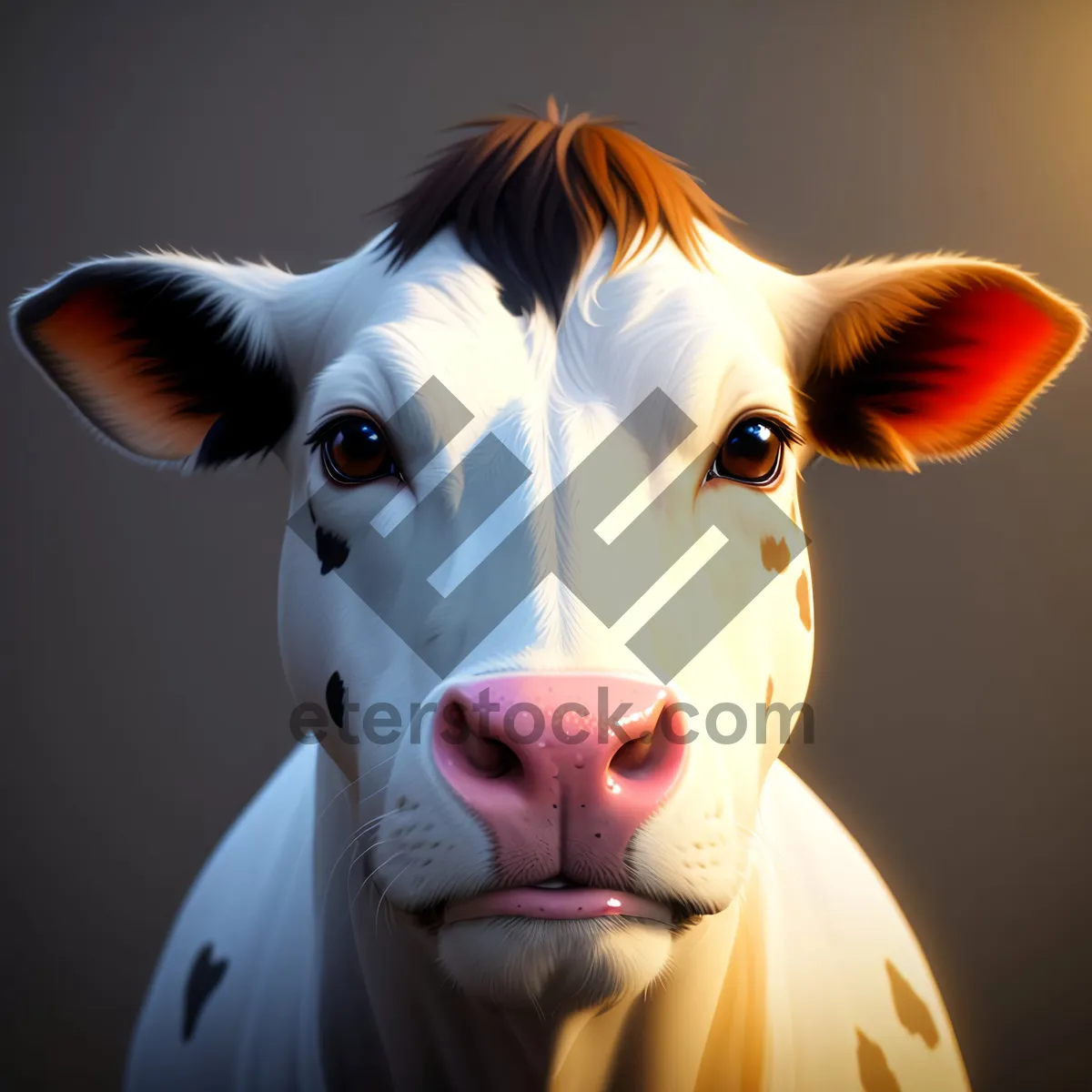 Picture of Cartoon ranch animal with floppy ear