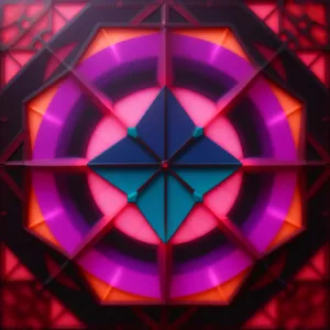Mosaic Geometric Art: Colorful Fantasia Design