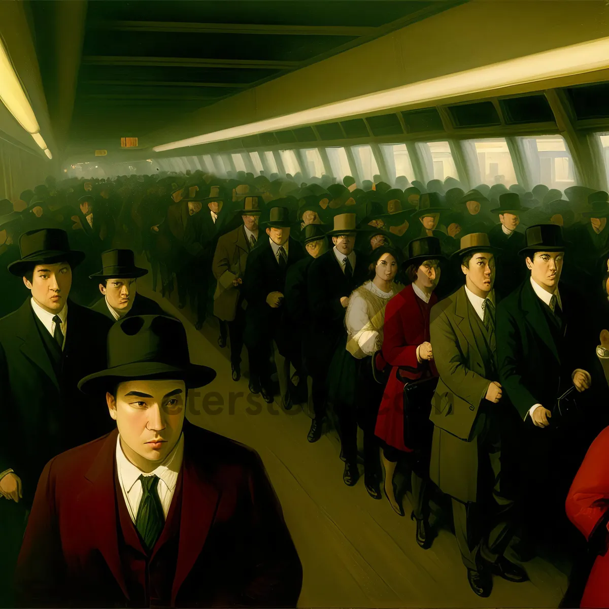 Picture of Smiling Businessman in Professional Suit at Office Meeting