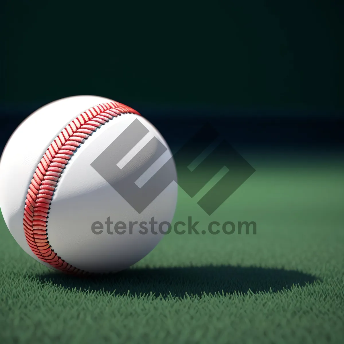 Picture of Baseball Equipment Game on Green Grass