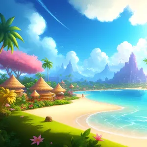 Tropical Beach Sunset Resort Hotel Paradise Vacation