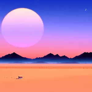 Stunning Horizon: Sun, Star, Sky, Moon