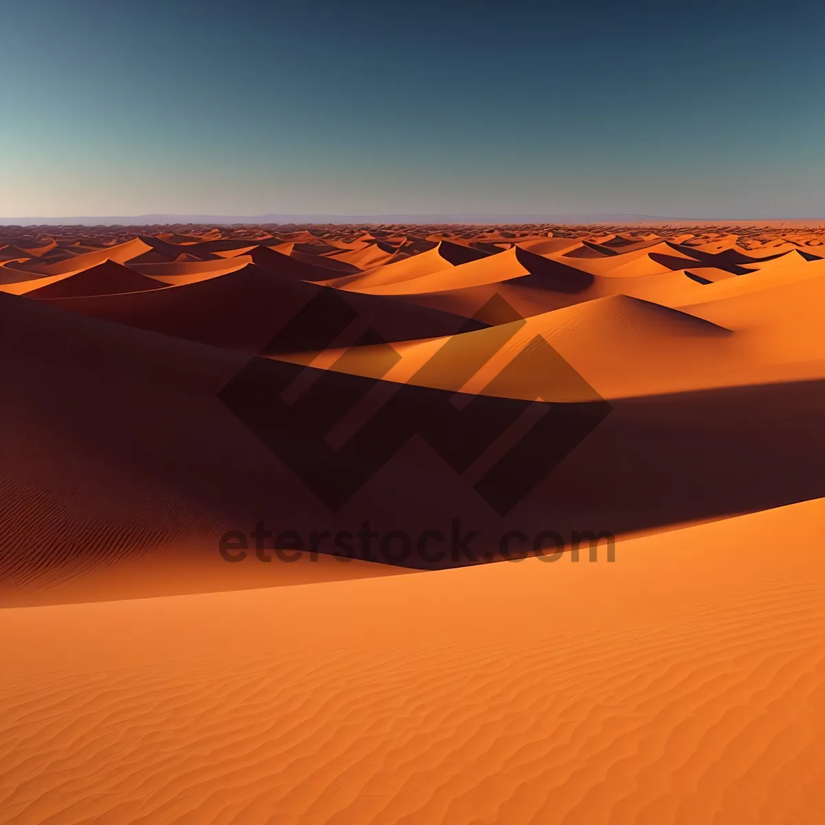 Picture of Sandy Serenity: Majestic Dunes Embracing Vibrant Sunset