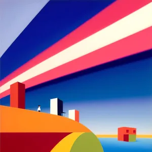 Patriotic Flag Symbol in Graphic Design