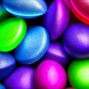 Colorful Almond Candy Easter Egg