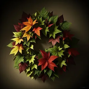 Maple Leaf Floral Pattern - Seasonal Decorative Design
