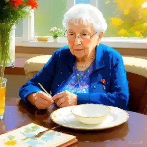 Joyful Senior Couple Enjoying Homemade Lunch Together