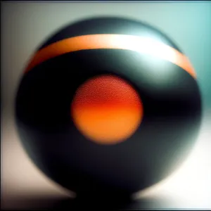 Colorful Trackball Game Equipment with Shiny Sphere Design.
