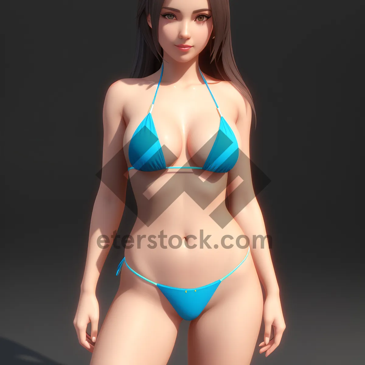 Picture of Stunning Bikini Model with Seductive Charm