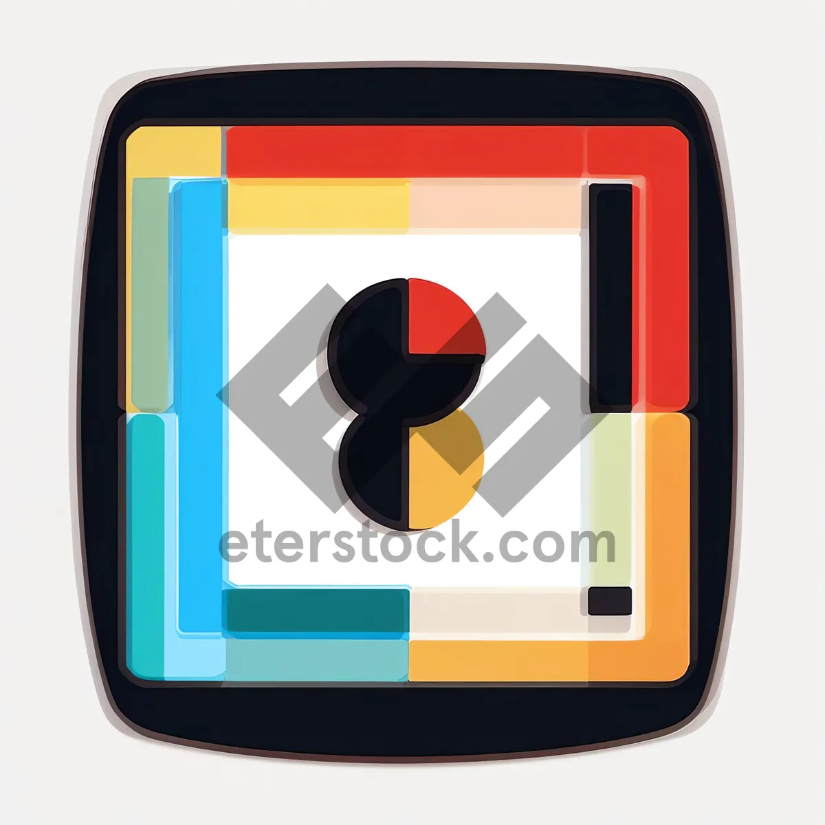 Picture of Vibrant Chrome Button with 3D Shine