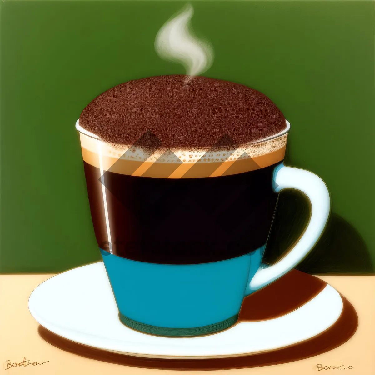 Picture of Morning Brew: Cup of Espresso and Saucer