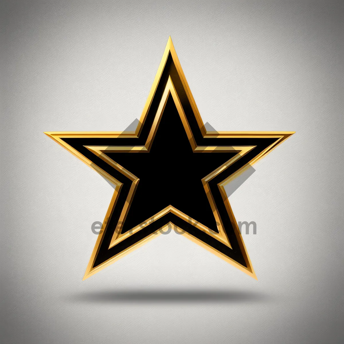 Picture of Dynamic Lightning Star Heraldry Symbol - 3D Graphic Design