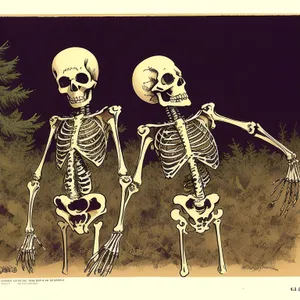 Human Skeleton - Anatomical 3D X-ray Image