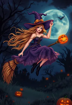 Moonlit comic book design art print media illustration concept.