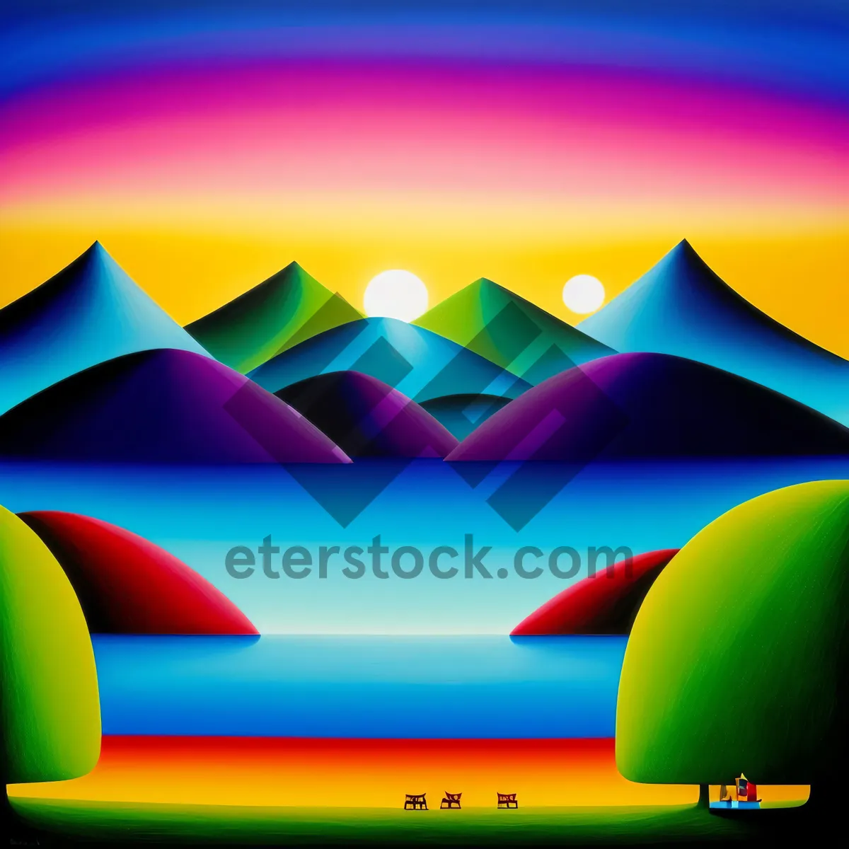 Picture of Colorful Gradient Wave of Modern Graphic Design