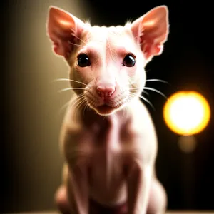 Adorable Purebred Dog with Playful Whiskers