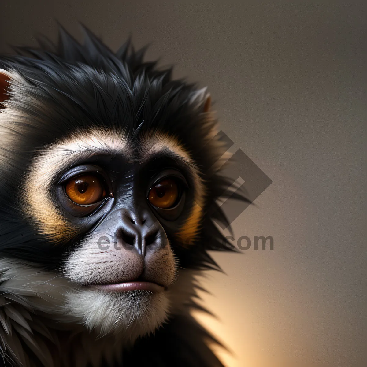 Picture of Wild Primate with Intense Gaze