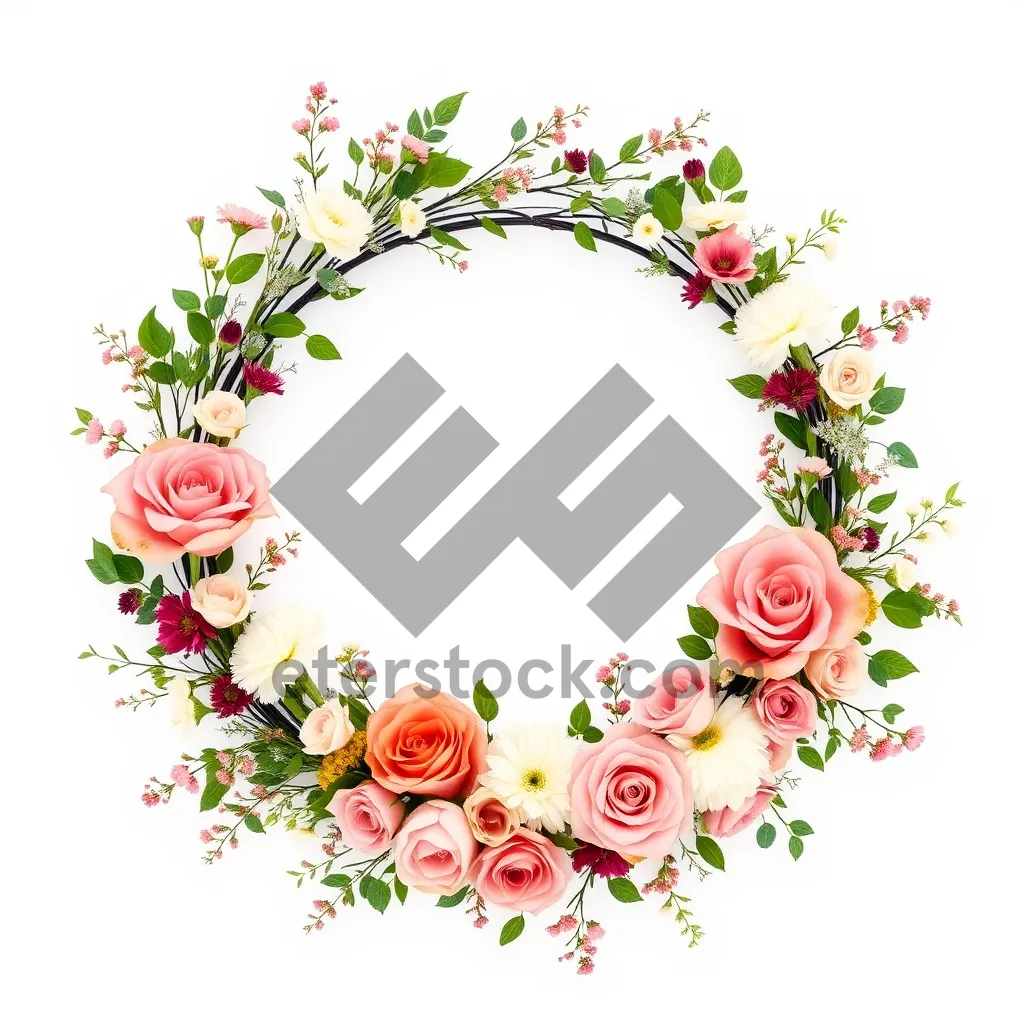 Picture of Floral Silhouette Graphic Design Wallpaper - Holiday Celebration