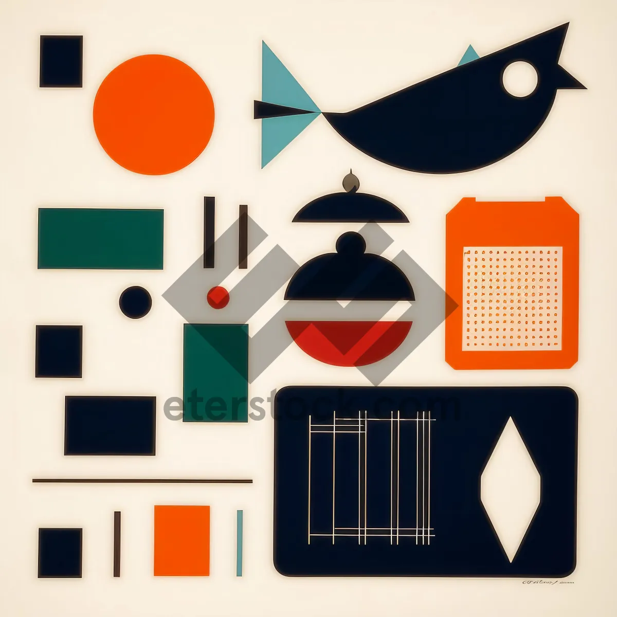Picture of Business Icon Set - Graphic Design Button Symbols