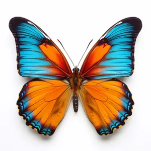 Colorful Butterfly with Orange and Yellow Wings