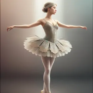 Elegant ballerina showcasing graceful dance moves