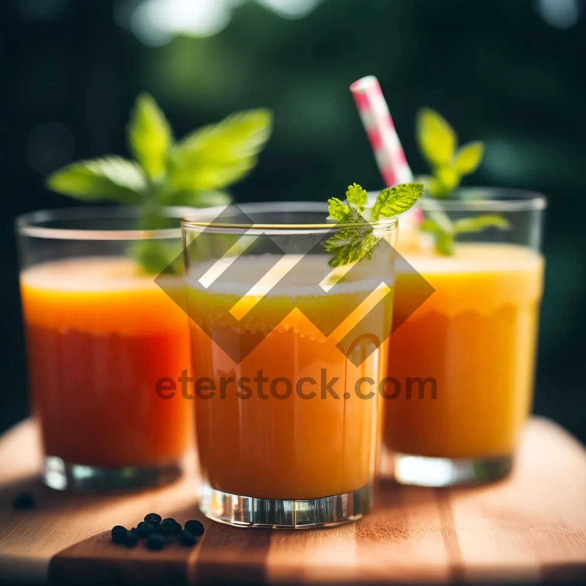 Picture of Fresh orange juice in a glass for breakfast