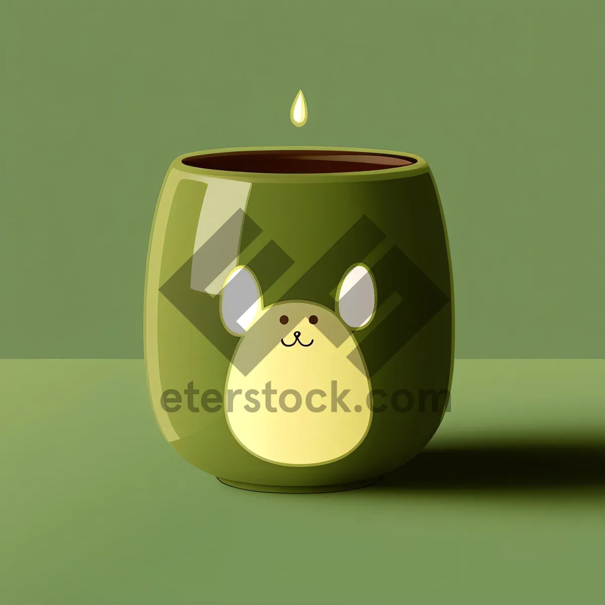 Picture of Savings Piggy Bank Container with Candle - Cartoon Design