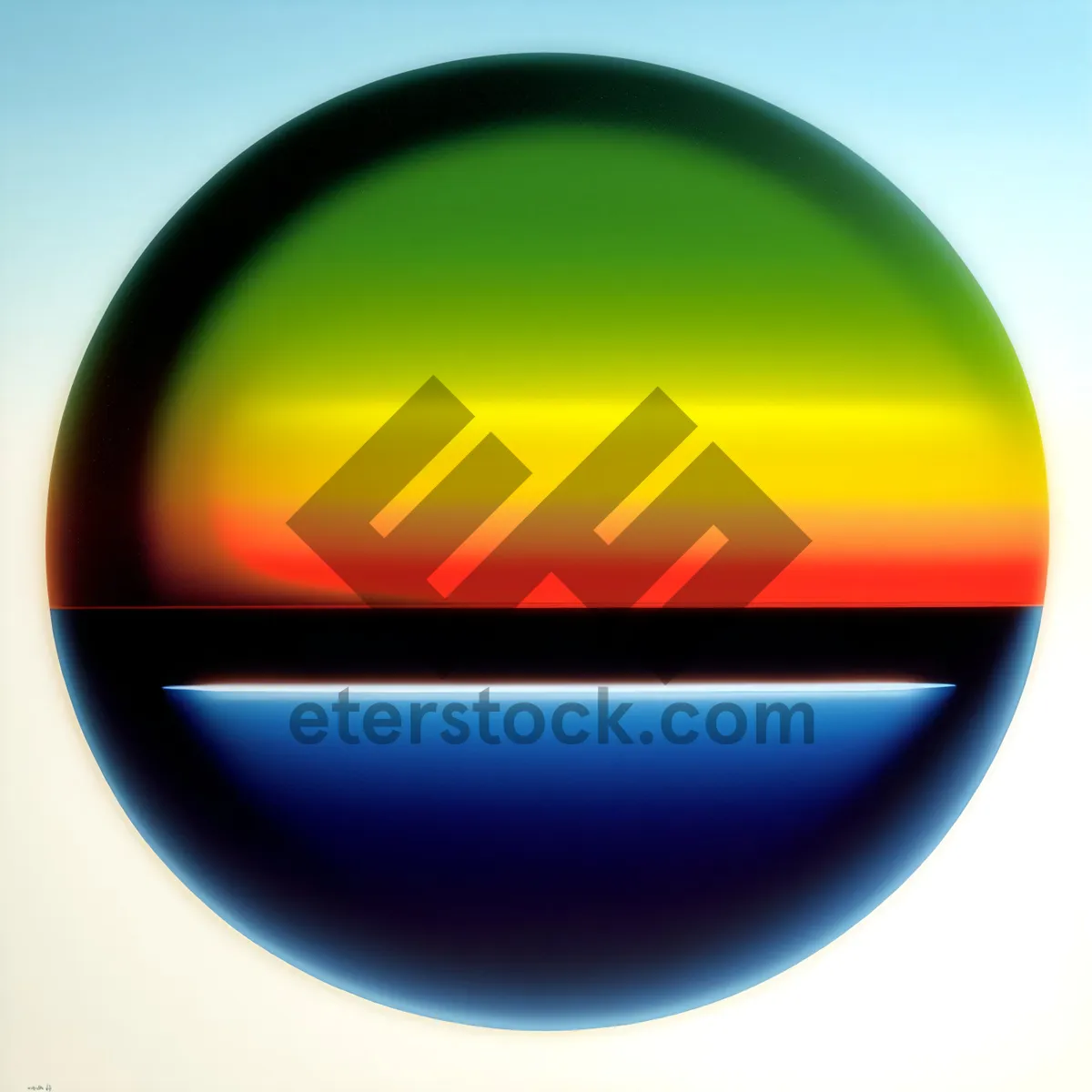 Picture of Round glossy web icon set with shiny reflection