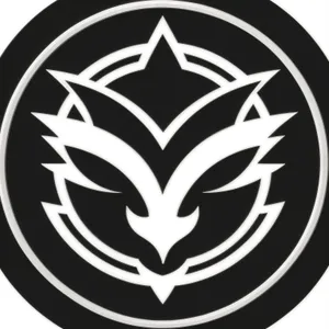 Heraldry Symbol Art: Black Graphic Icon