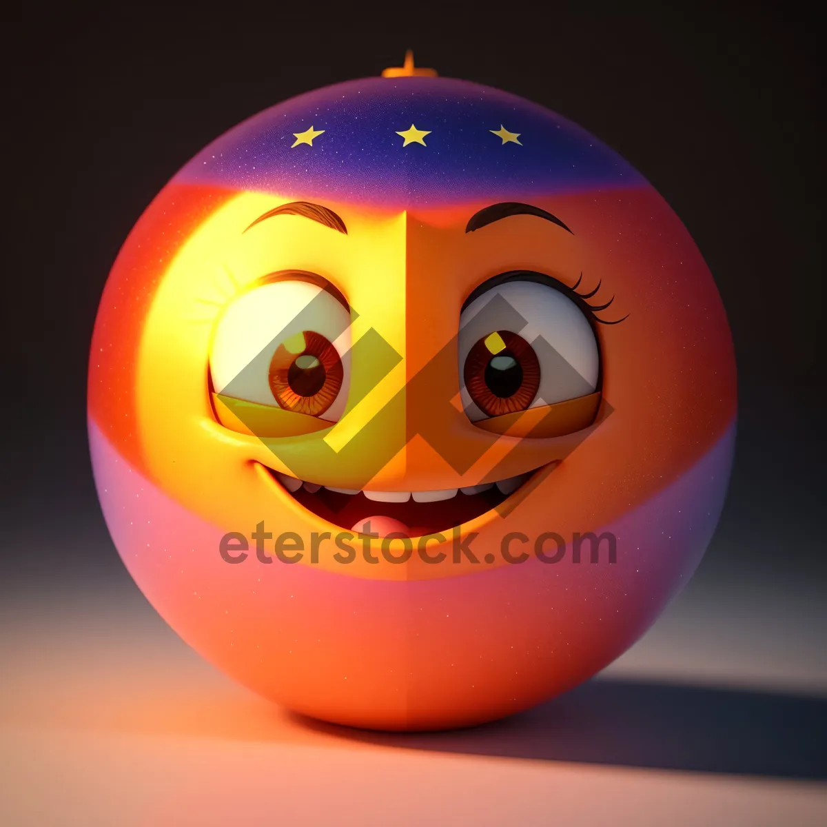 Picture of SquashBall: 3D Cartoon Pumpkin Smile Icon