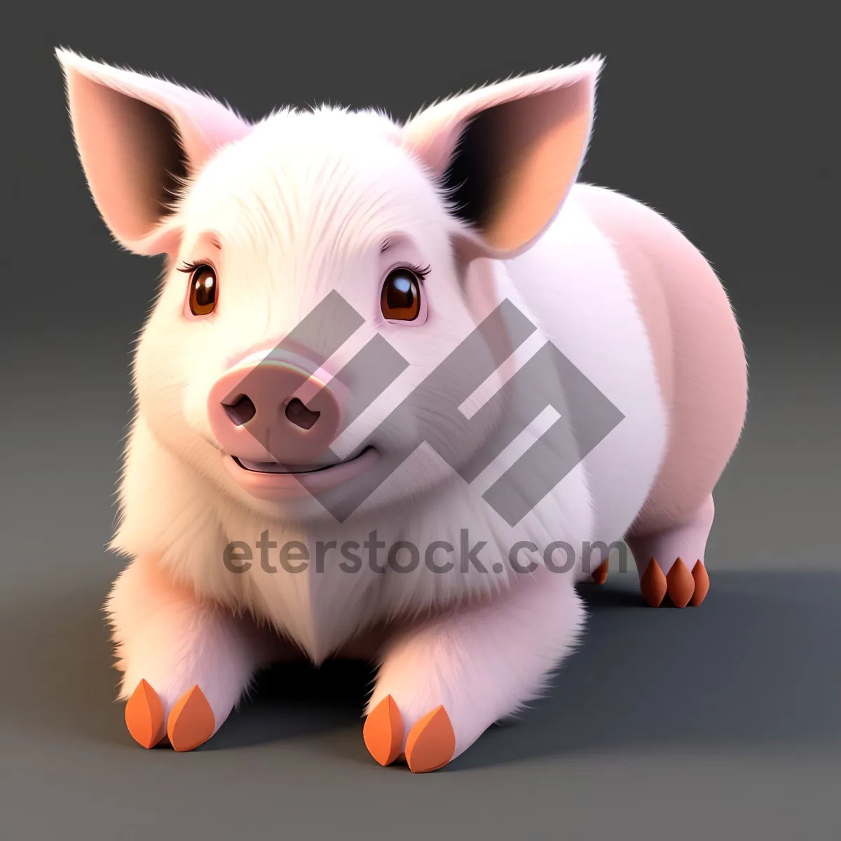 Picture of Pink Piggy Bank: Symbol of Cute Wealth and Savings