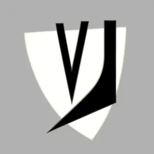 Symbolic 3D Heraldry Icon Design with Thumbtack