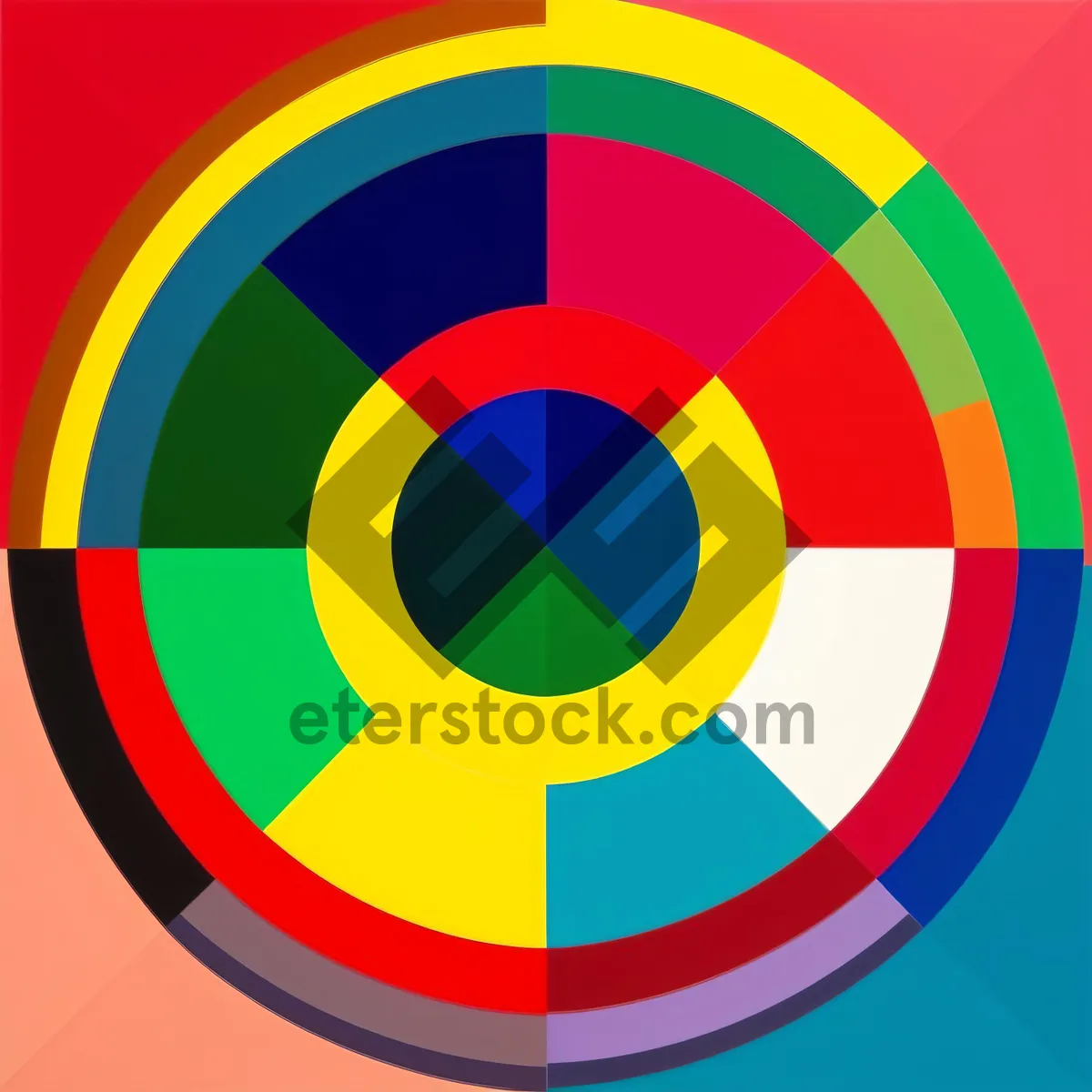 Picture of Circular Design Icon Button - Symbolic Sign