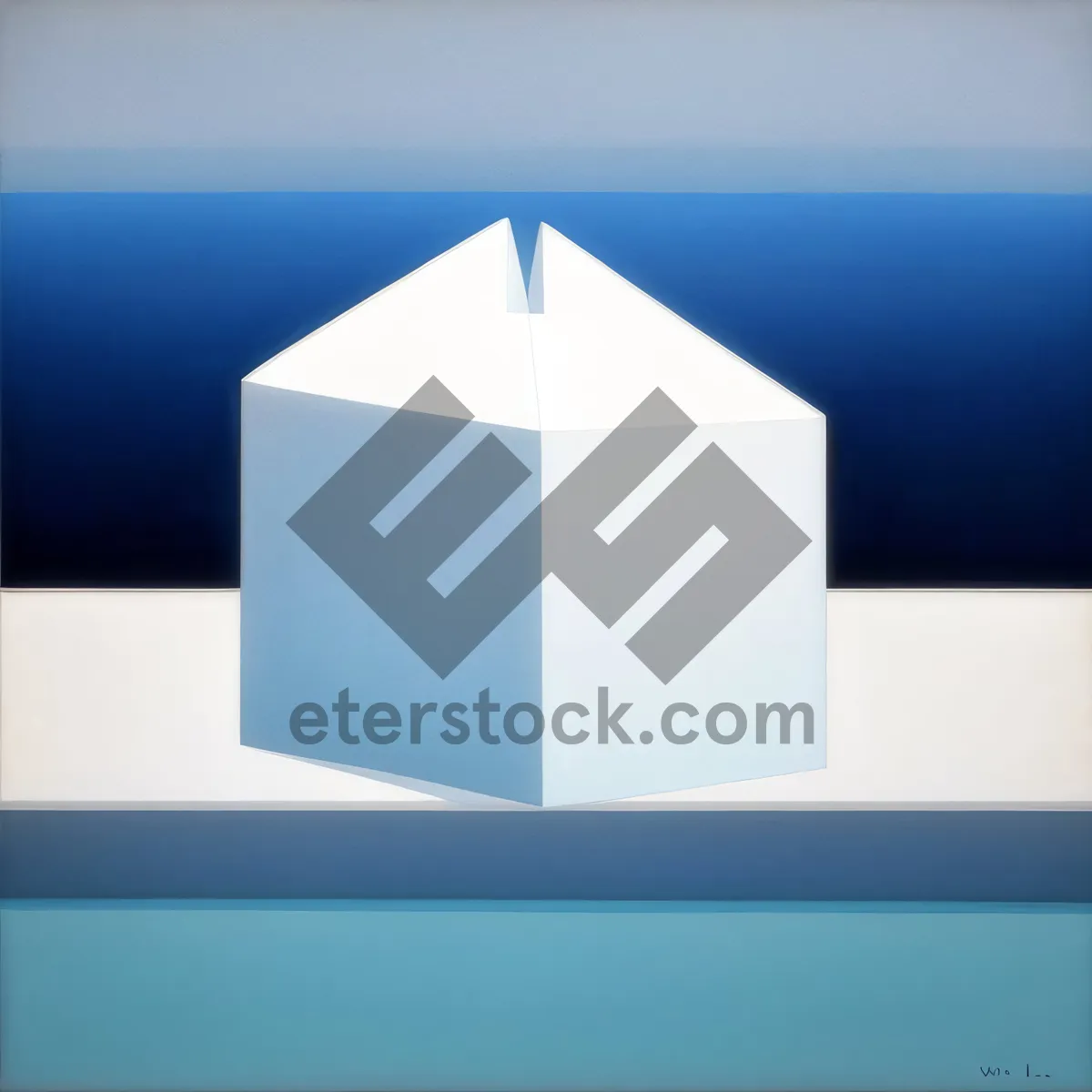 Picture of 3D Hall Box Design Business Icon