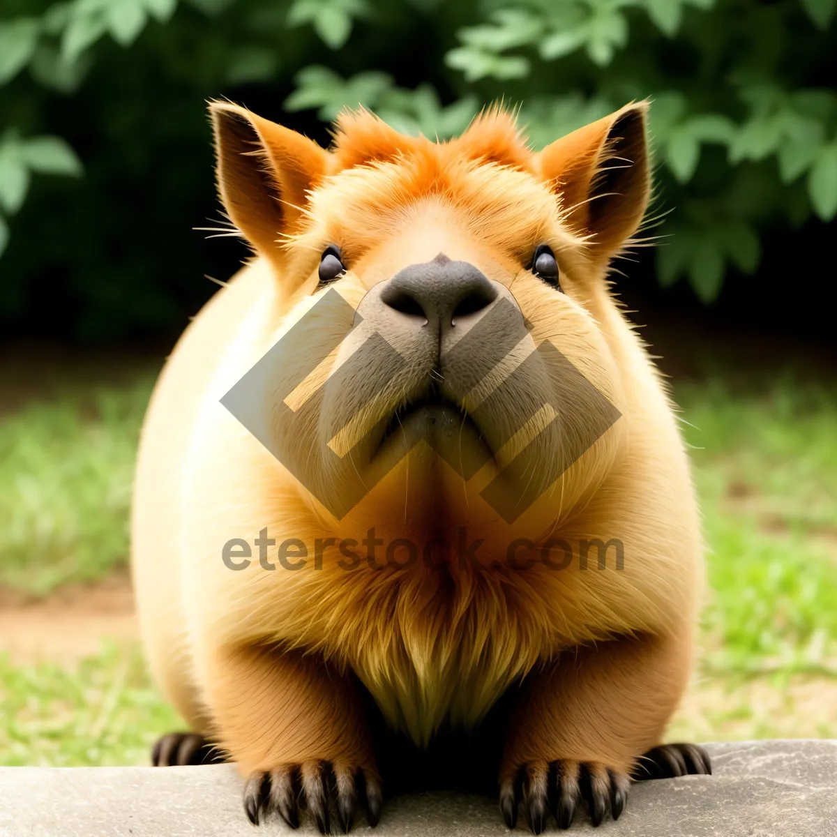 Picture of Majestic King of the Jungle: Fierce Lioness Resting in the Wilderness