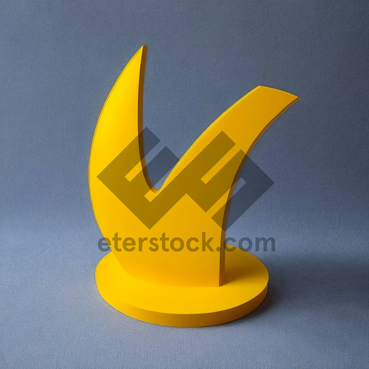 Picture of Yellow Citrus Golf Tee Pin - 3D Symbol