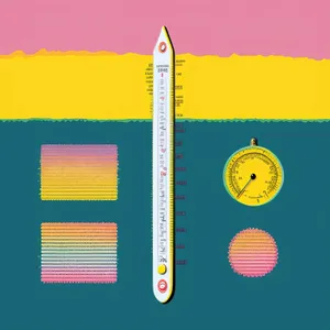 Artful Measuring Stick: A Decorative Design for Cards and Frames