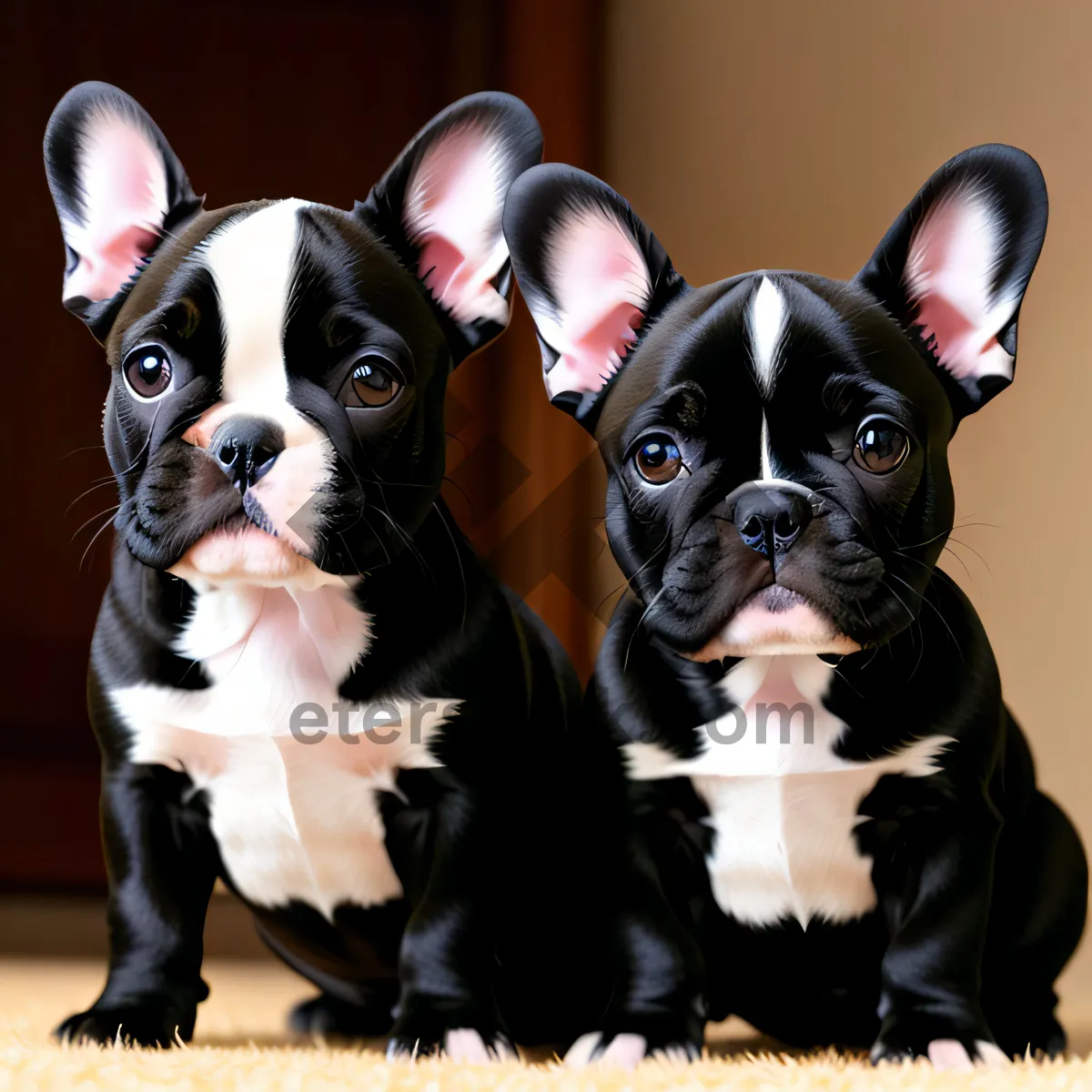 Picture of Adorable Bulldog Terrier Puppy - Cute Purebred Pet