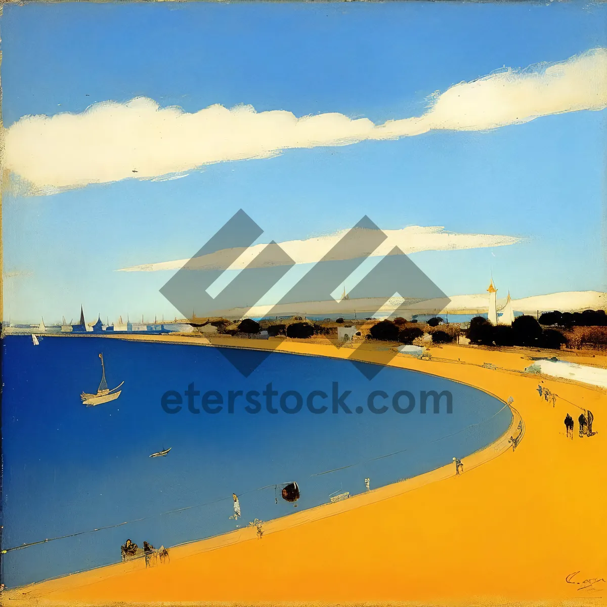 Picture of Seaside Sunset over Majestic Ocean