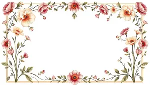 Floral Silhouette Graphic Design Element