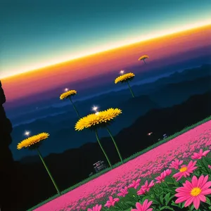 Golden Horizon: A Vibrant Summer Sunrise