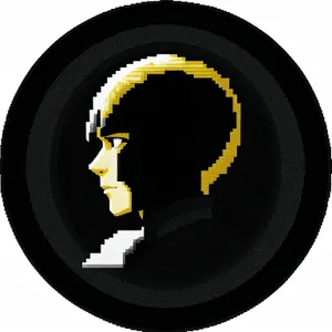 Shiny Music Circle Icon: Black Glossy Japan Web Button