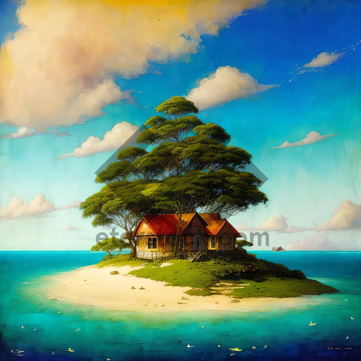 Picture of Sunset Paradise Beach Relaxation Vacation